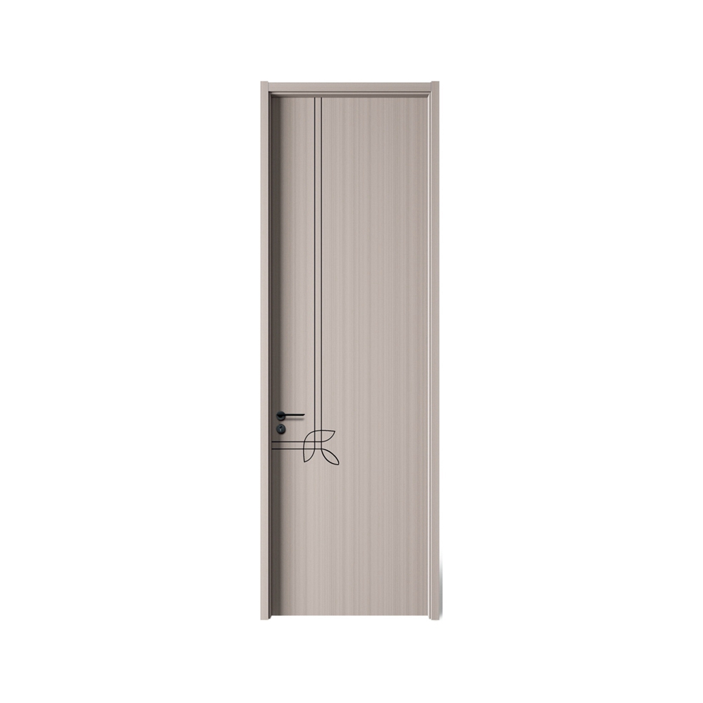 無漆木門M-895冰雪銀絲