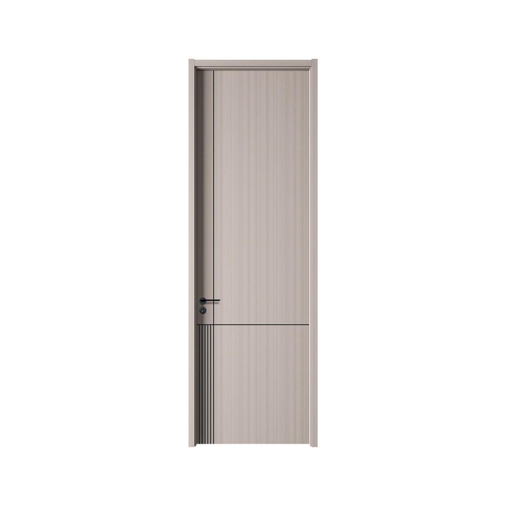 無漆木門M-898冰雪銀絲