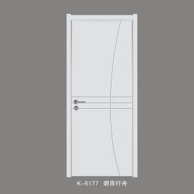 簡白唯美系列K-6177煙雨行舟