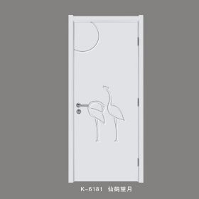 簡白唯美系列K-6181仙鶴望月