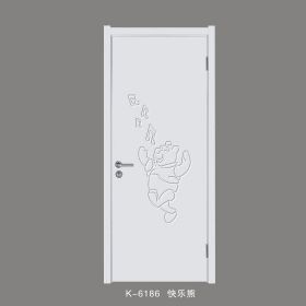 簡白唯美系列K-6186快樂熊